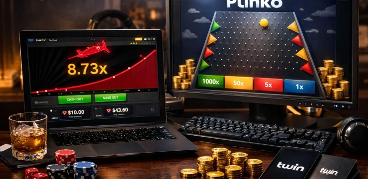 Twin Casino crash gry: Aviator i Plinko przegląd - 1
