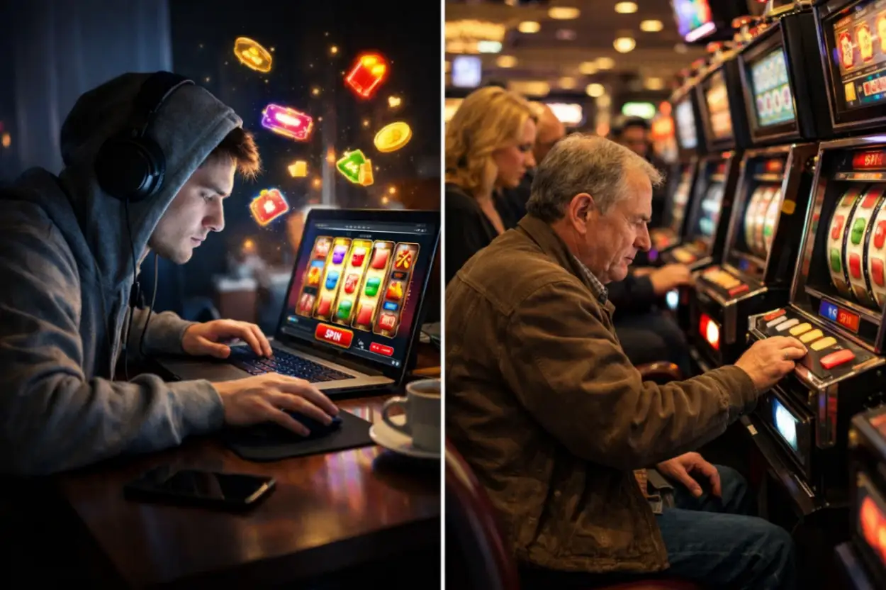 Psychologia gracza: czym różnią się sloty online od kasyn naziemnych - 1